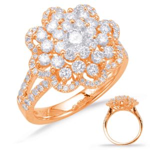 Rose Gold Diamond Fashion Ring