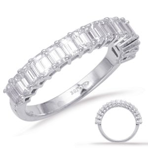 Emerald cut Diamond Band