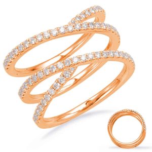 Rose Gold Diamond Fashion Ring