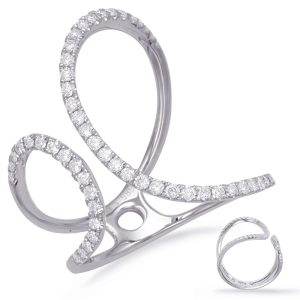 White Gold Diamond Fashion Ring