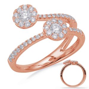Rose Gold Diamond Fashion Ring