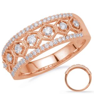 Rose Gold Diamond Fashion Ring