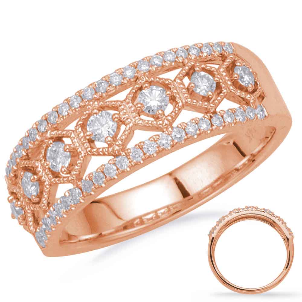 Rose Gold Diamond Fashion Ring