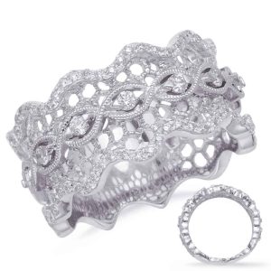 White Gold Diamond Fashion Ring
