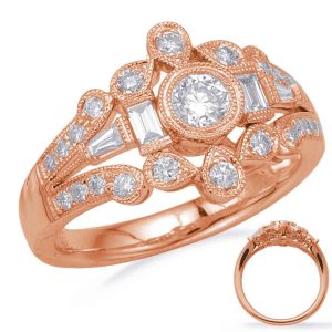 Rose Gold Diamond Fashion Ring