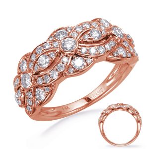 Rose Gold Diamond Fashion Ring