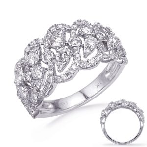 White Gold Diamond Fashion Ring