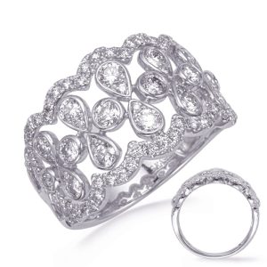 White Gold Diamond Fashion Ring