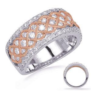 Rose & White Gold Diamond Ring