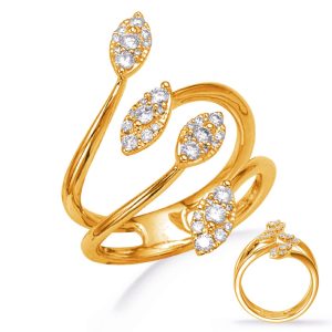 Yellow Gold Diamond Fashion Ring