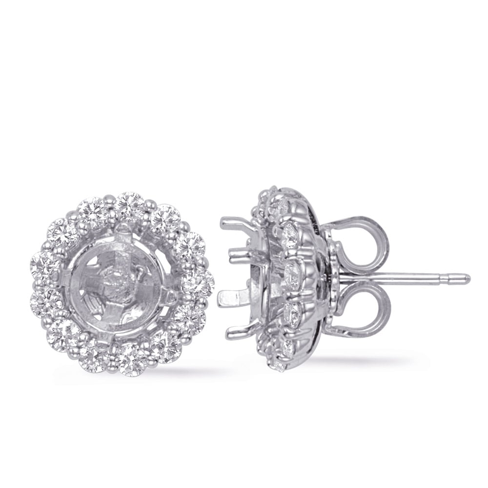 White Gold Jackets Earring .25ct each