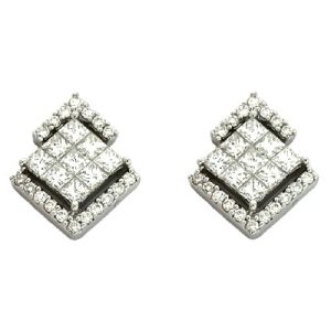 White Gold Diamond Earring