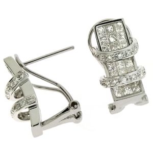 White Gold Diamond Earring