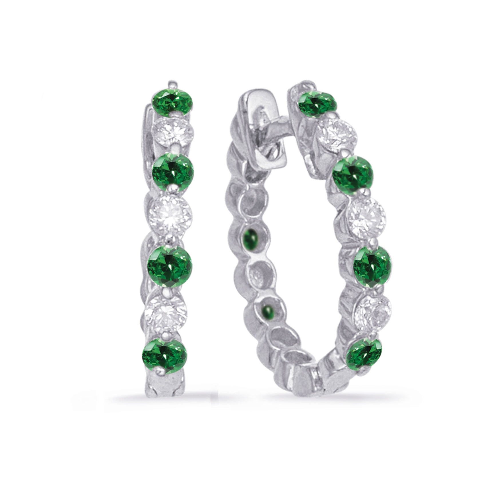 Emerald & Diamond Earring