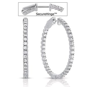 1.5 inch  Securehinge Hoop Earring