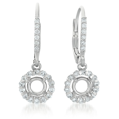 White Gold Earrings. For 2 x 50 Ptrs