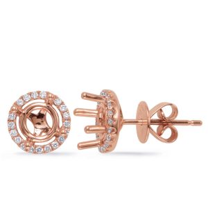 Four Prong Earring Setting For 1.50ct tw