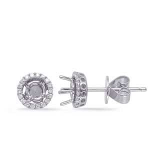 Four Prong Earring Jackets For .60ct TW