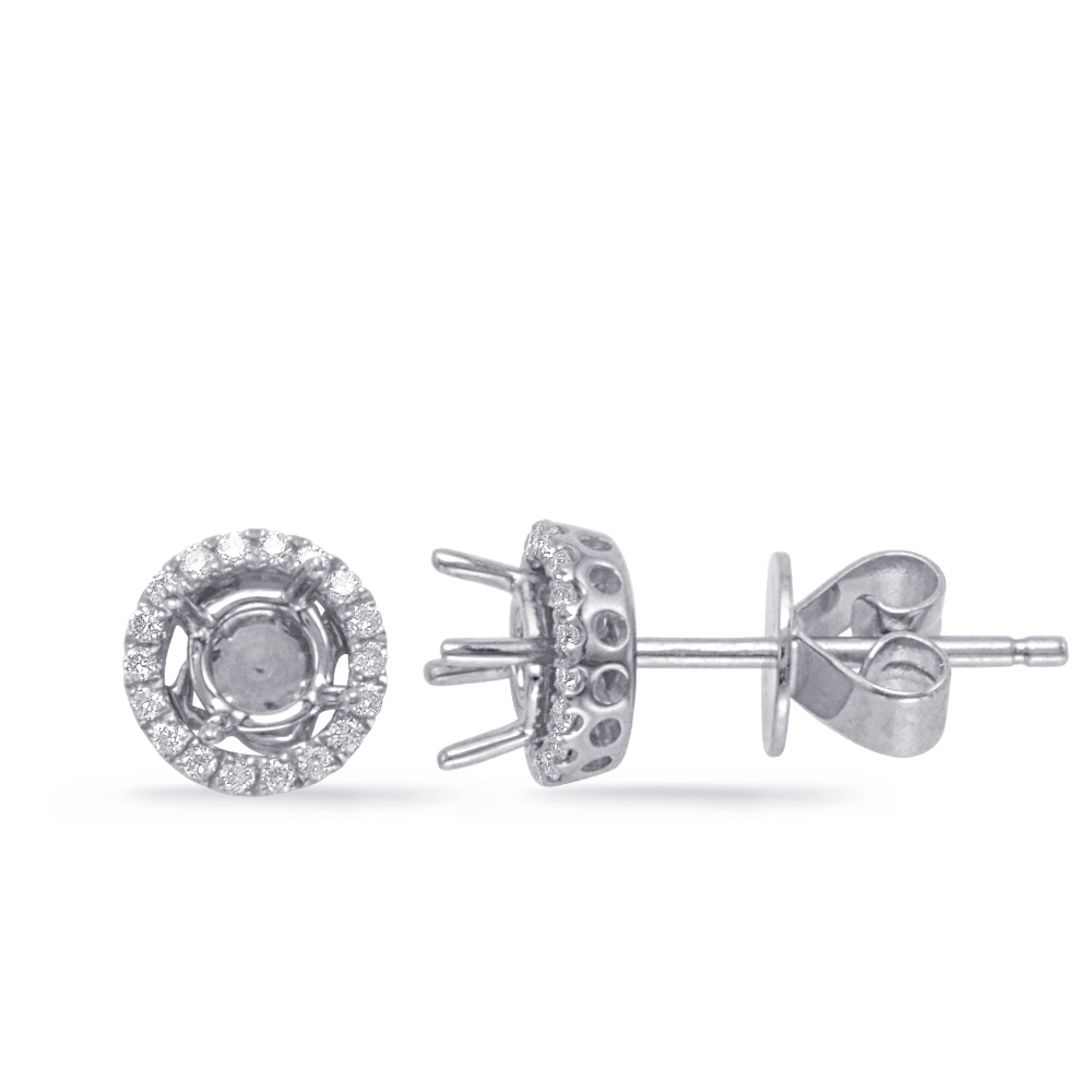 Four Prong Earring Jackets For .60ct TW