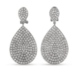 White Gold Diamond Earring