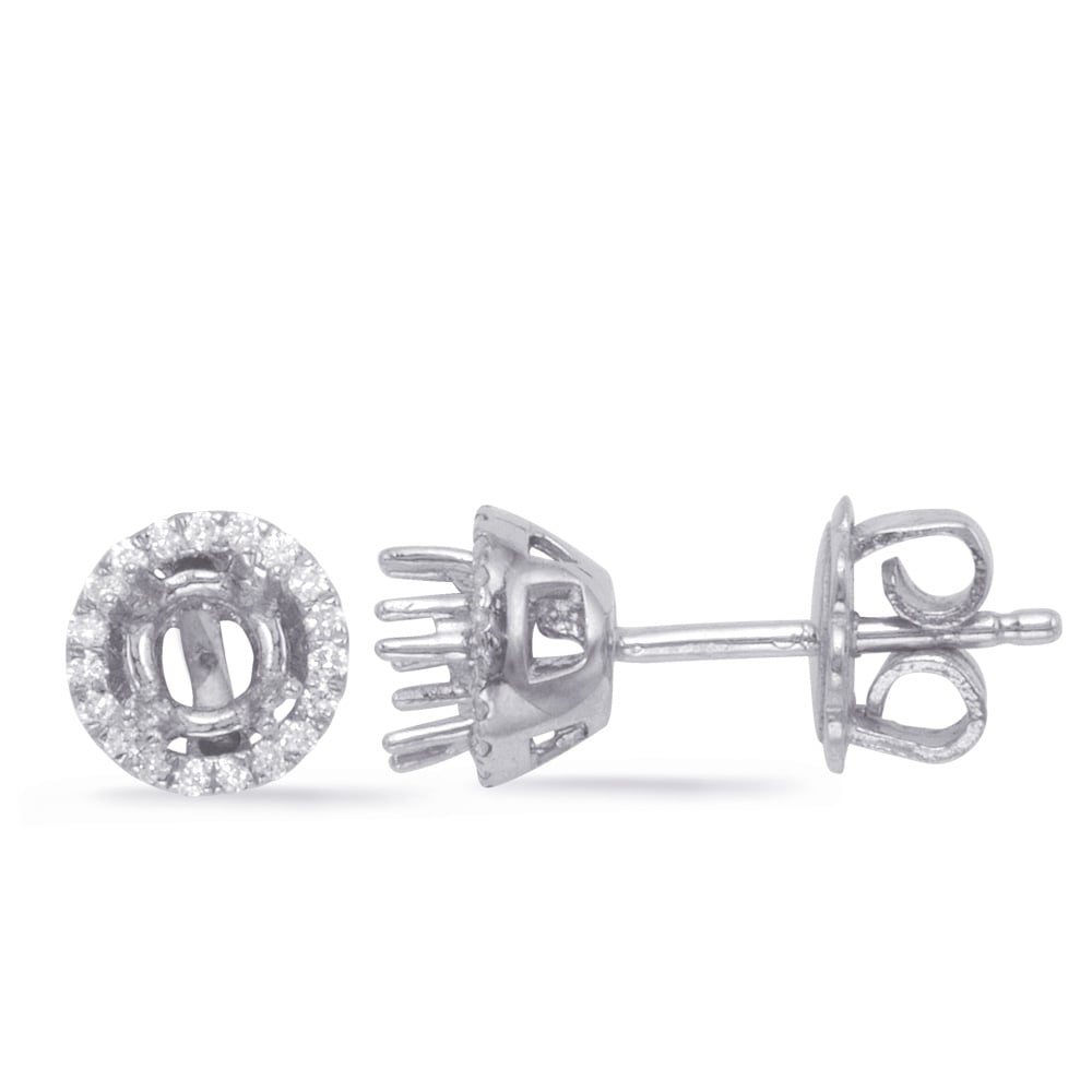 Four Prong Earring Setting for 1.50ct TW