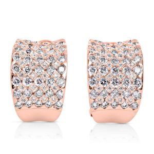 Rose Gold Diamond Earring