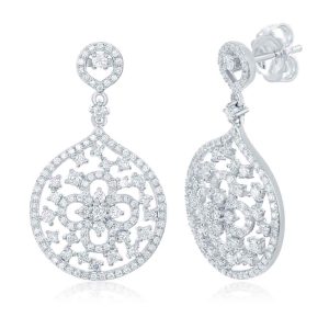 White Gold Diamond Earring