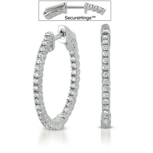 1.25 inch  Securehinge Hoop Earring