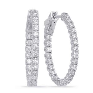 1 inch  Securehinge Hoop Earring