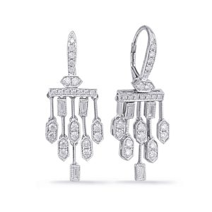 White Gold Diamond Earring