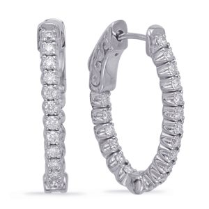 .65 inch Securehinge Oval Hoop Earring