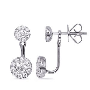White Gold Diamond Earring Jacket