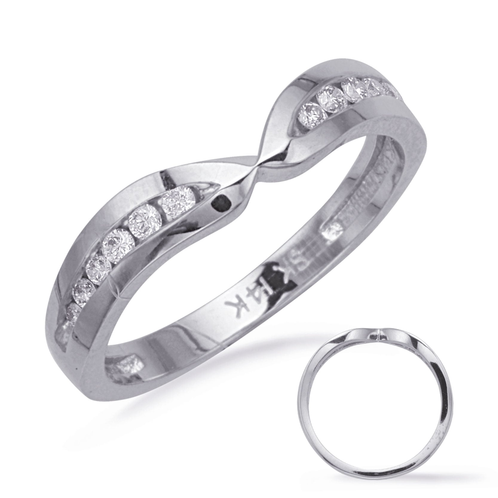 White Gold Matching Band