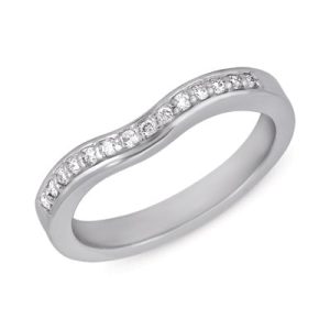 White Gold Matching Band