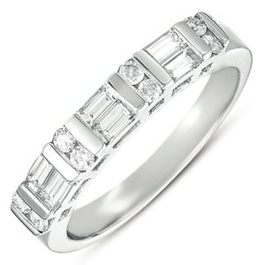 White Gold Matching Band