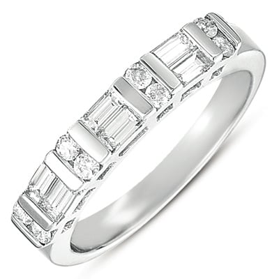 White Gold Matching Band