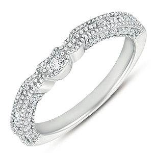 White Gold Matching Band
