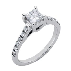White Gold Engagement Ring