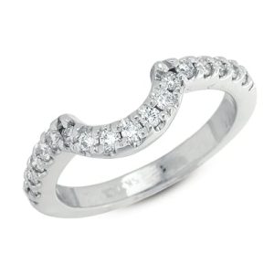 White Gold Mtching Band