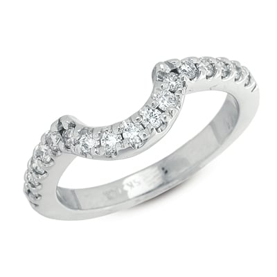 White Gold Mtching Band
