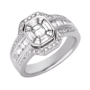 White Gold Diamond Ring