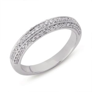 White Gold Matching Band