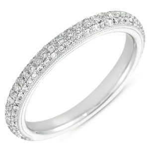 White Gold Pave Matching Band