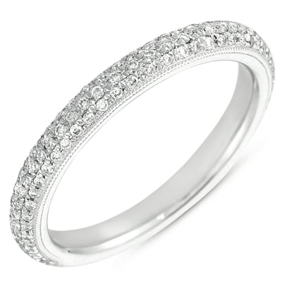 White Gold Pave Matching Band