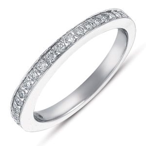 White Gold Wedding Band