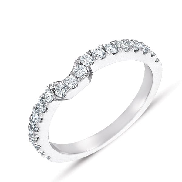 White Gold Matching Band