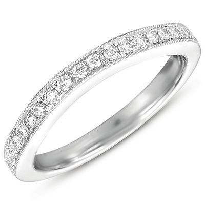 White Gold Pave Matching Band