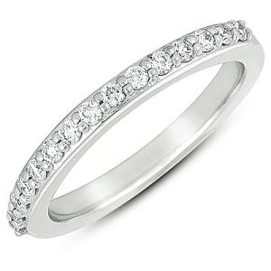 White Gold Matching Band