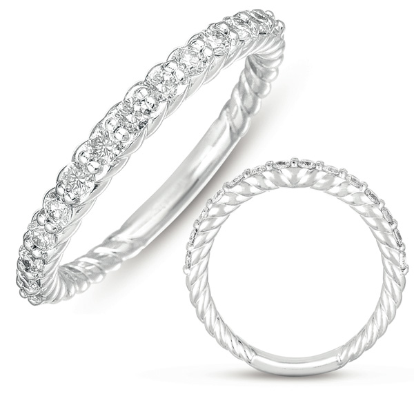 White Gold Rope Band