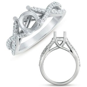 White Gold Semi Mounting